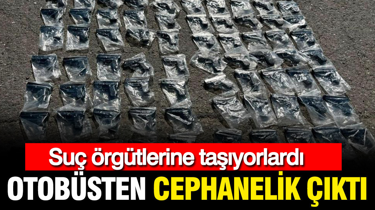 Suc orgutlerine silah tasiyan otobusten cephanelik cikti qt9Z43kR